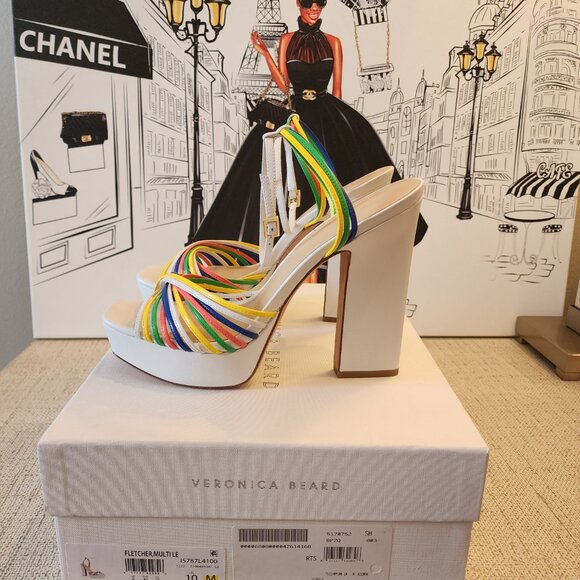 Veronica Beard Fletcher Multi-Colored Sandals - Picture 5 of 9